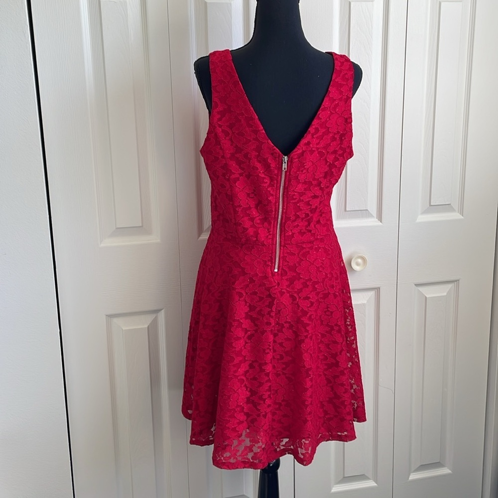 Speechless, red lace dress size 13 - Picture 2 of 7